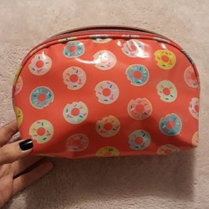 Dabney Lee Hot Pink Donut Makeup Bag